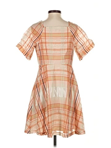 Madewell Shimmer Plaid Mini Dress (view 2)