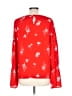 B Collection by Bobeau 100% Polyester Red Long Sleeve Blouse Size L - photo 2