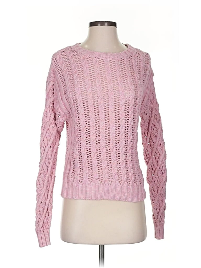 Pre-owned Line Pullover Sweater In Pink