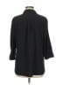 Notations Polka Dots Black 3/4 Sleeve Button-Down Shirt Size M - photo 2