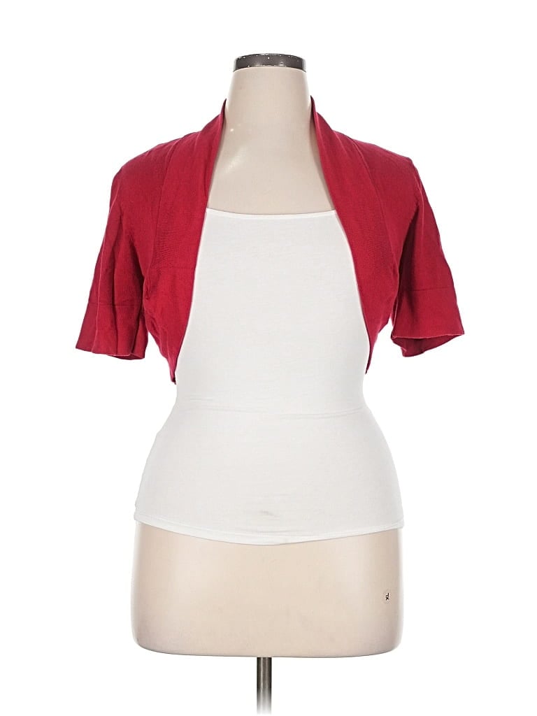 Pre-owned Torrid Cardigan Sweater In Red