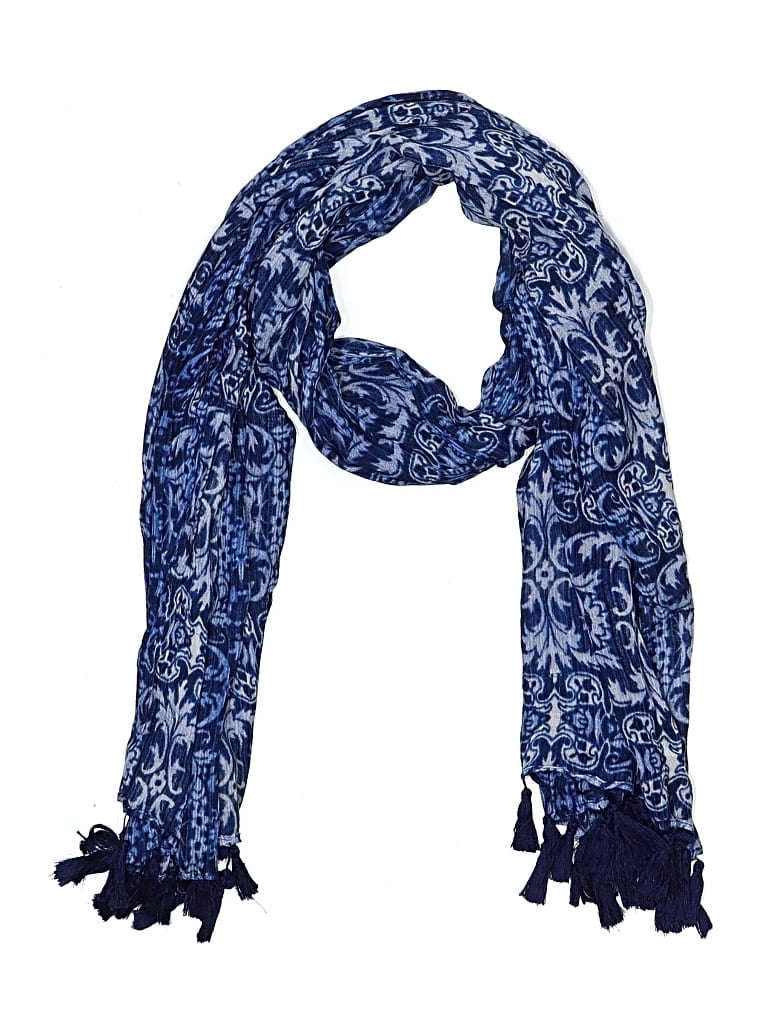 Pre-owned Unbranded Scarf In Blue