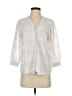 J. McLaughlin 100% Cotton White 3/4 Sleeve Button-Down Shirt Size S - photo 1