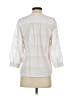 J. McLaughlin 100% Cotton White 3/4 Sleeve Button-Down Shirt Size S - photo 2