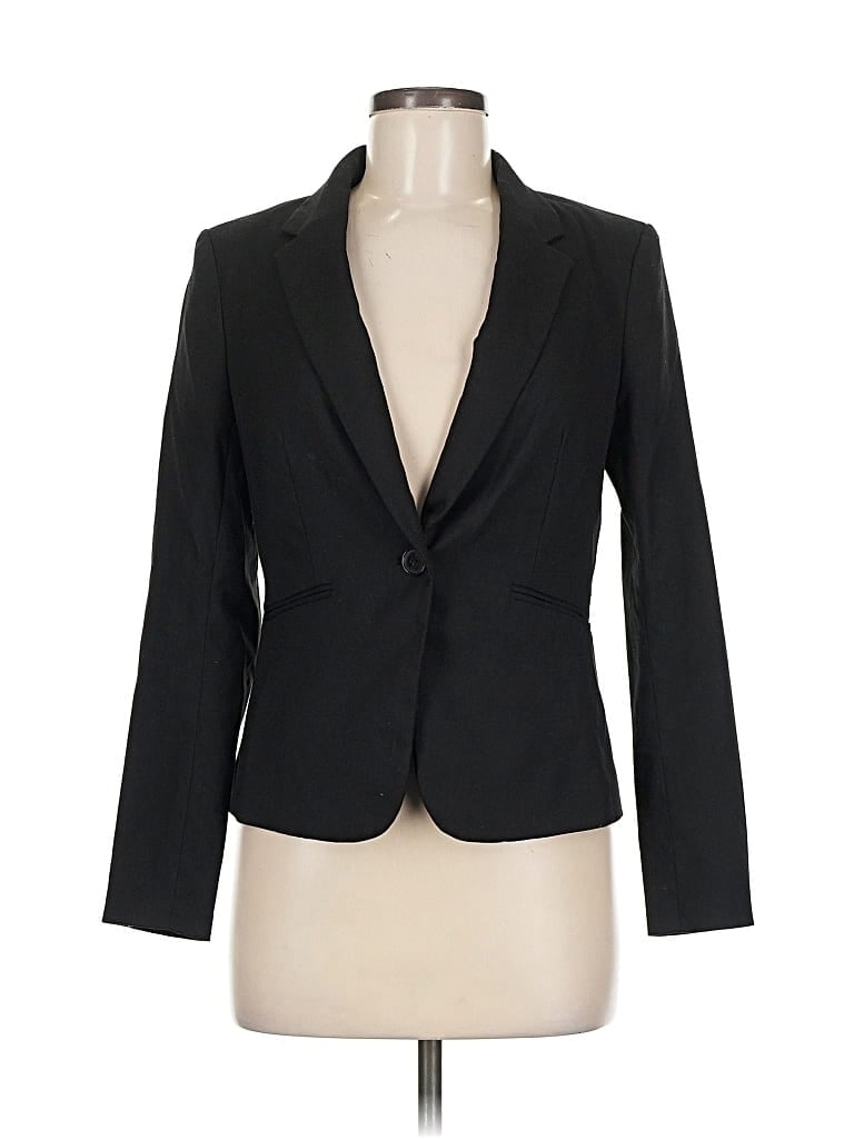 Pre-owned H&m Blazer Jacket In Black