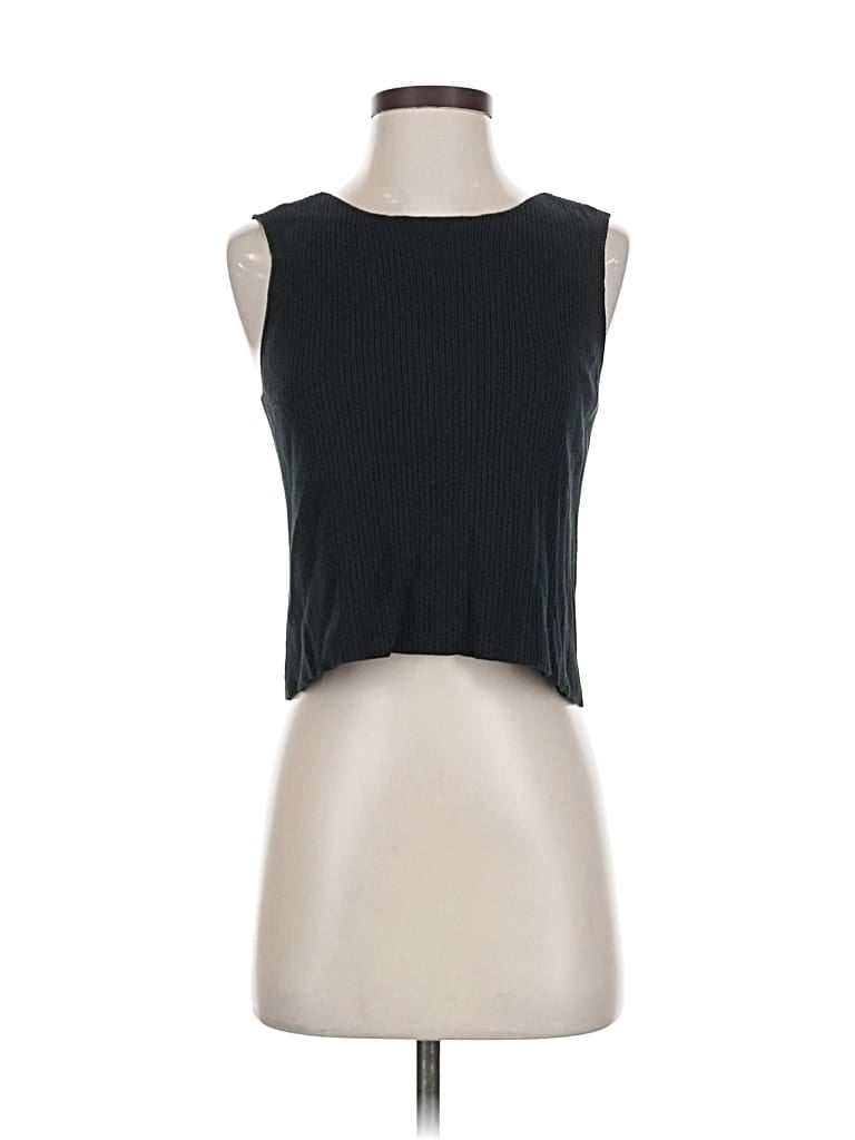 Pre-owned Dkny Sleeveless T-shirt In Black