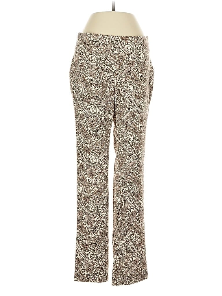 Pre-owned Lands' End Casual Pants In Brown