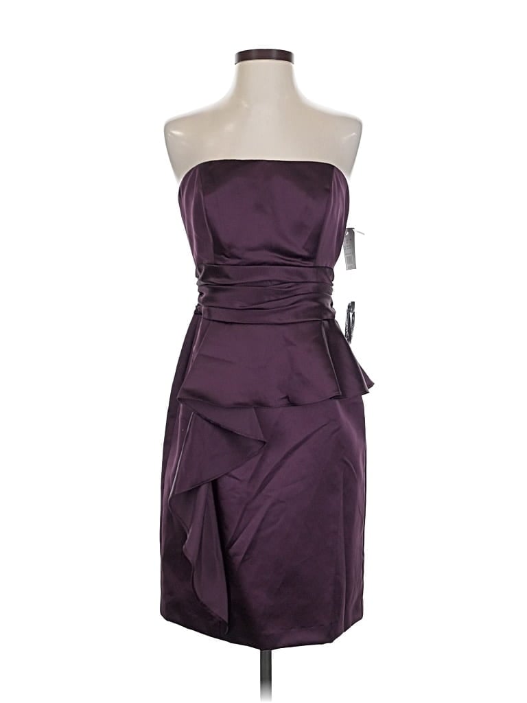 David's Bridal Cocktail Dress In Gray