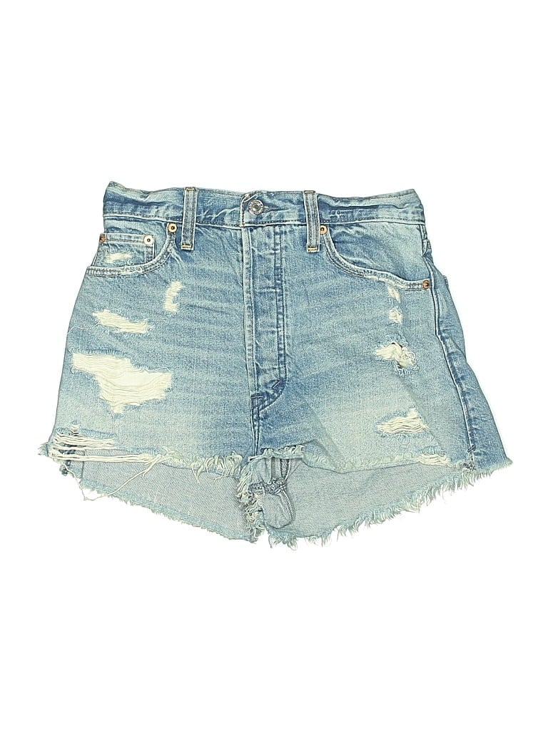 Pre-owned Abercrombie & Fitch Denim Shorts In Blue