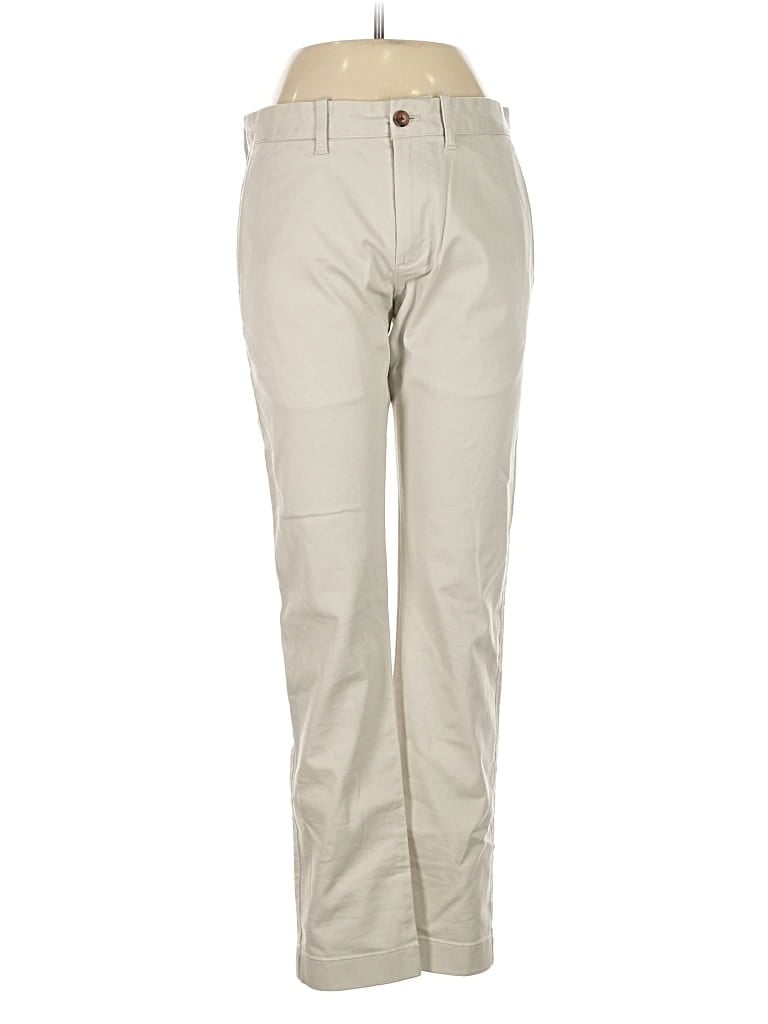 Pre-owned J.crew Factory Store Khaki Pant In White
