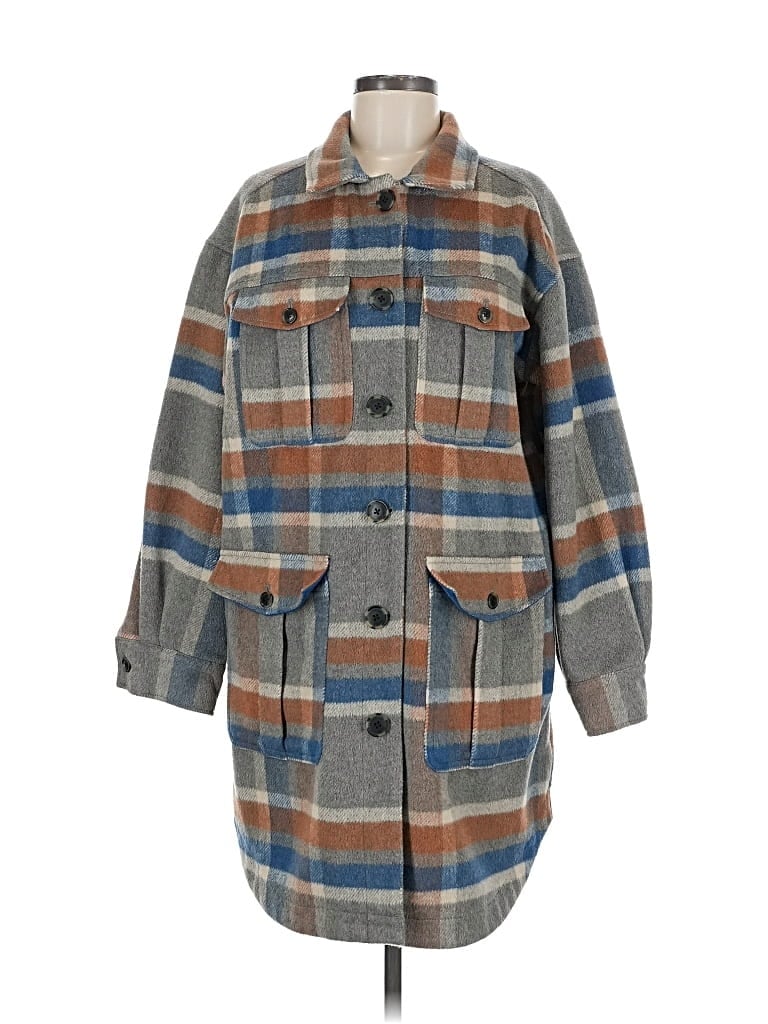 Pre-owned American Eagle Outfitters Coat In Gray