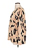 Unbranded Animal Print Tan Long Sleeve Henley Size XL - photo 5