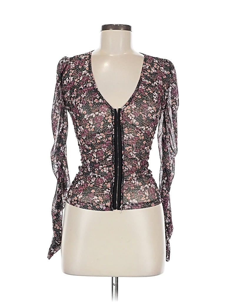 Pre-owned Unbranded Long Sleeve Blouse In Pink