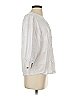 J. McLaughlin 100% Cotton White 3/4 Sleeve Button-Down Shirt Size S - photo 4