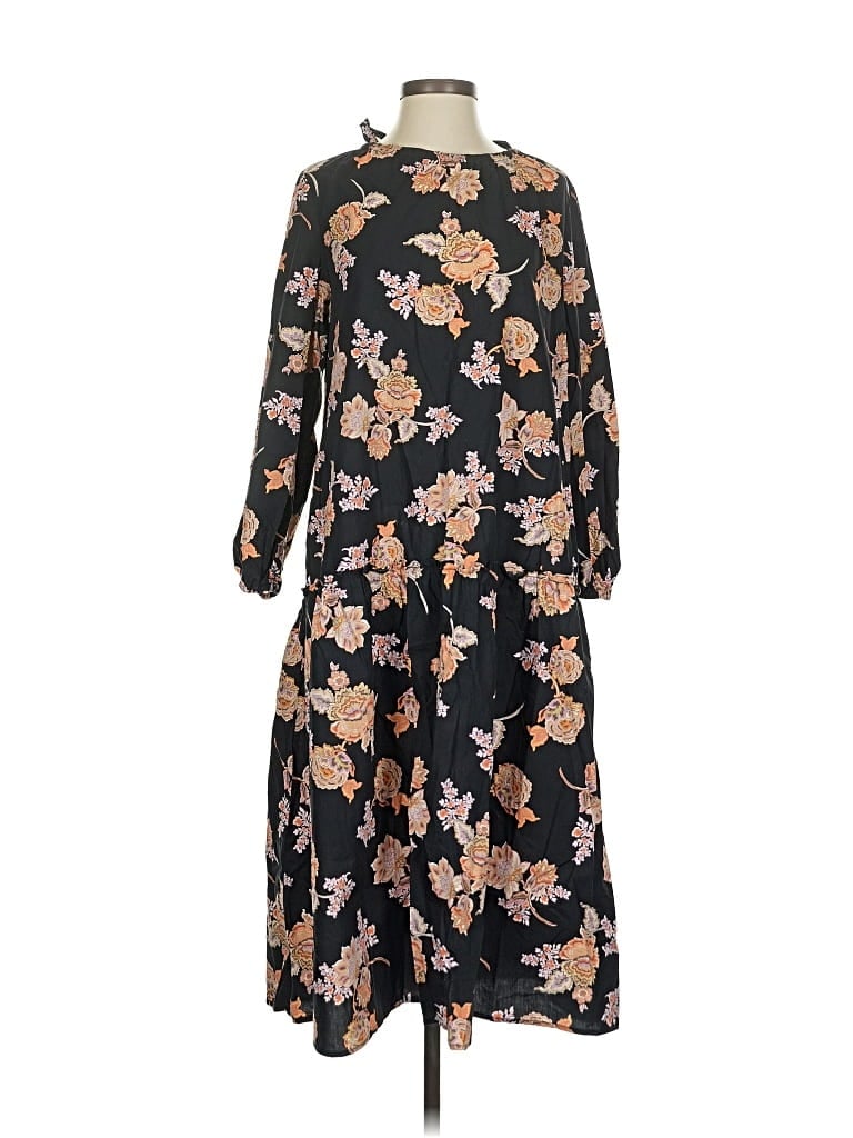 Pre-owned Who What Wear Casual Dress In Black