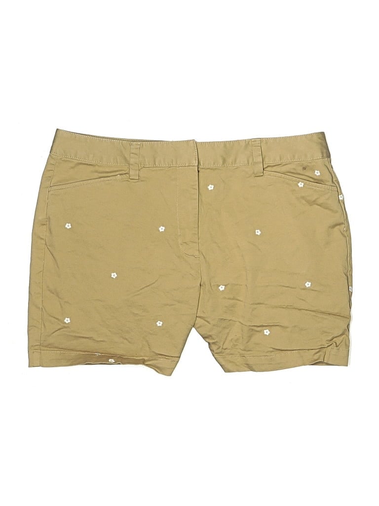 Pre-owned Lands' End Khaki Shorts In Gold