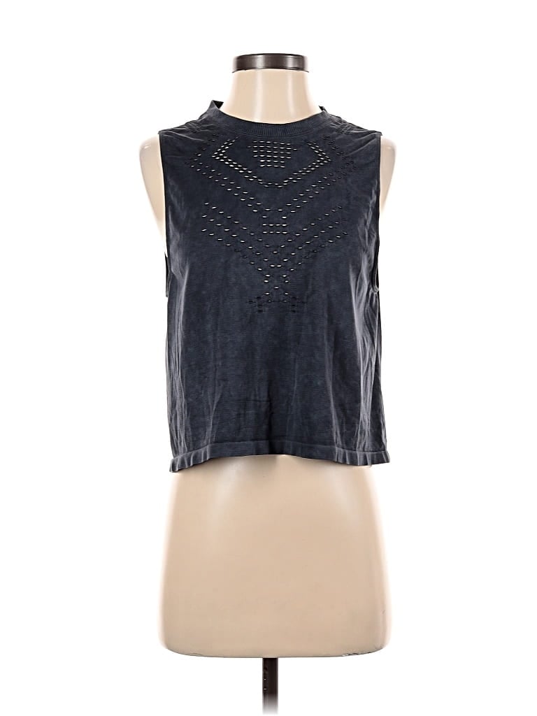 Pre-owned Sage Collective Sleeveless Blouse In Gray