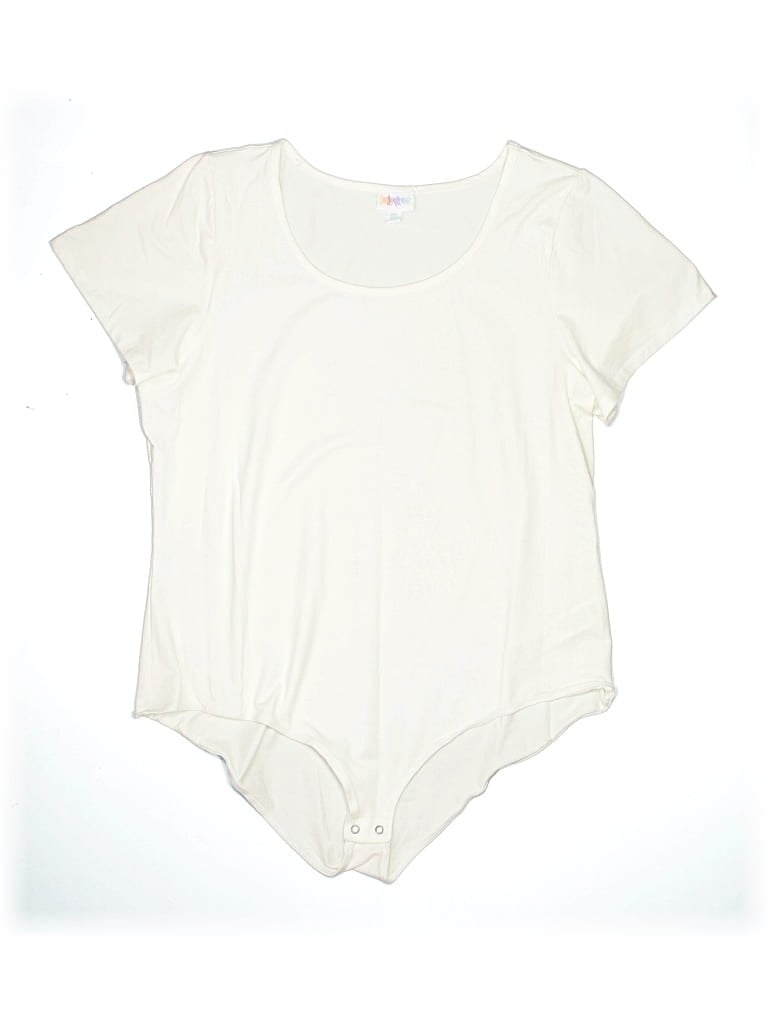 Pre-owned Lularoe Bodysuit In White