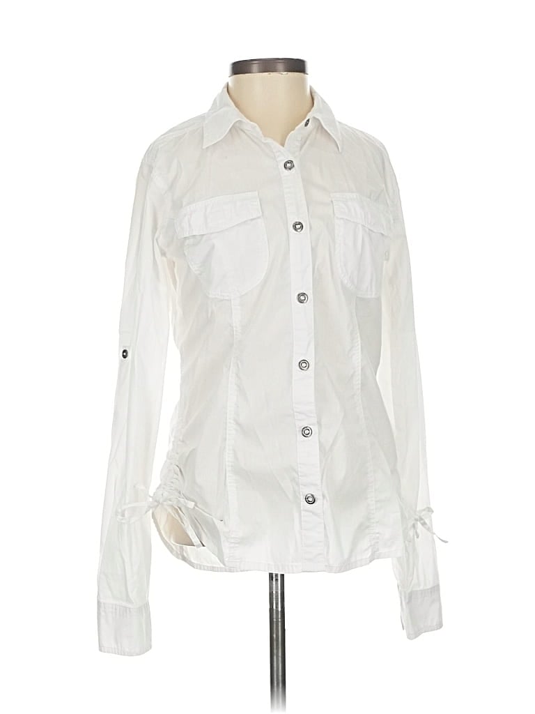 Pre-owned Gramicci Long Sleeve Button Down Shirt In White