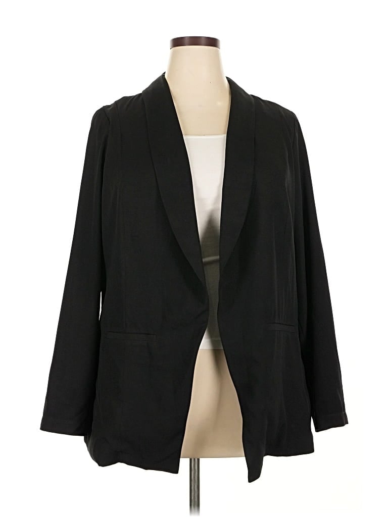 Pre-owned Torrid Blazer Jacket In Black