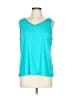 Chico's Teal Blue Sleeveless T-Shirt Size Lg (2) - photo 1