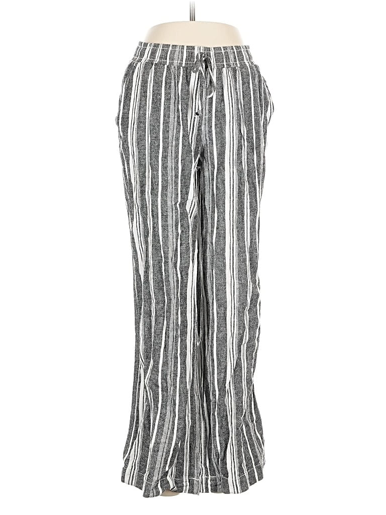 Pre-owned Briggs Linen Pants In Silver