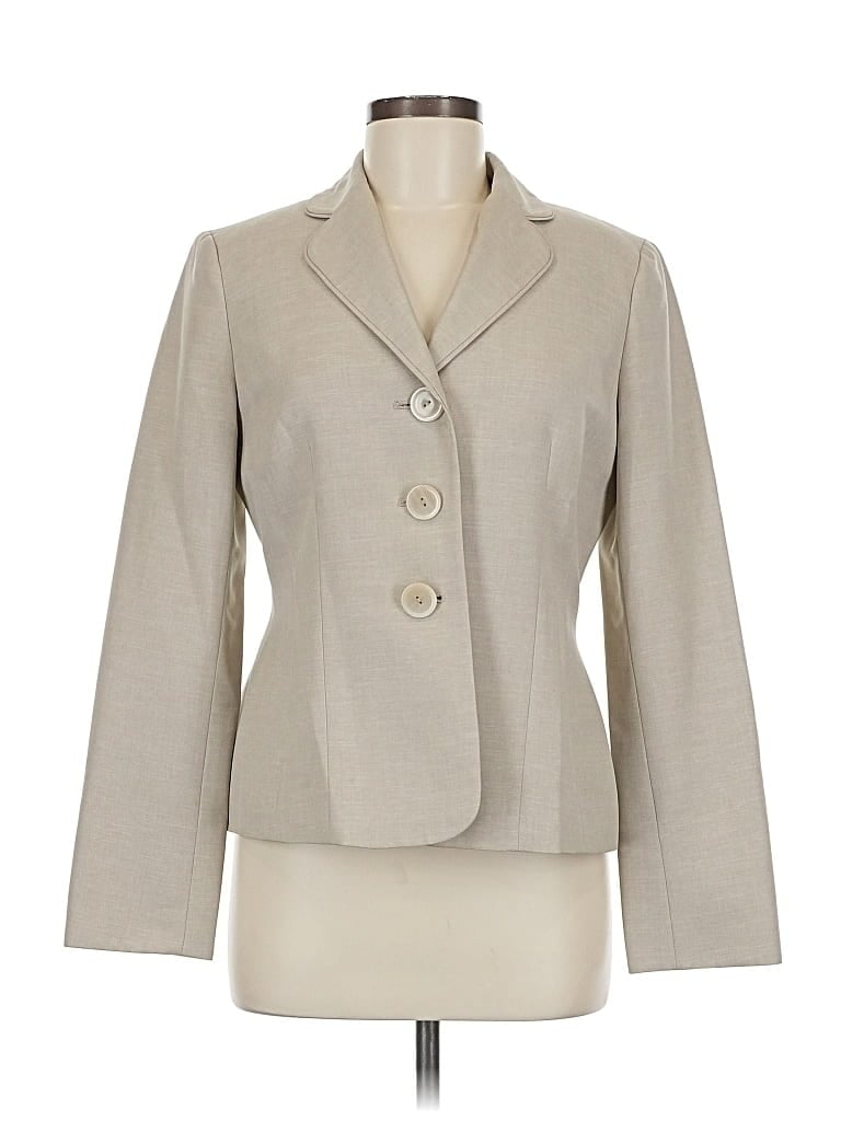 Pre-owned Le Suit Blazer Jacket In White