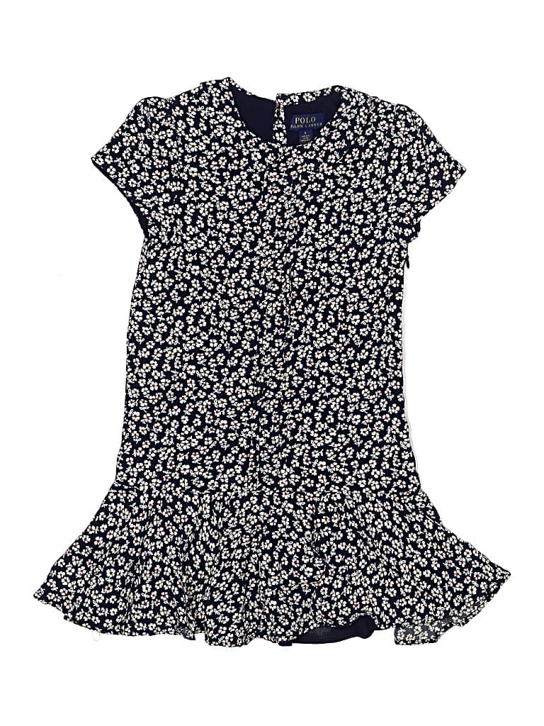 Pre-owned Polo By Ralph Lauren Kids' Dress In Blue