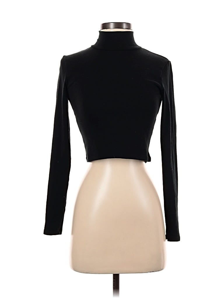 Pre-owned Zara Turtleneck Sweater In Black