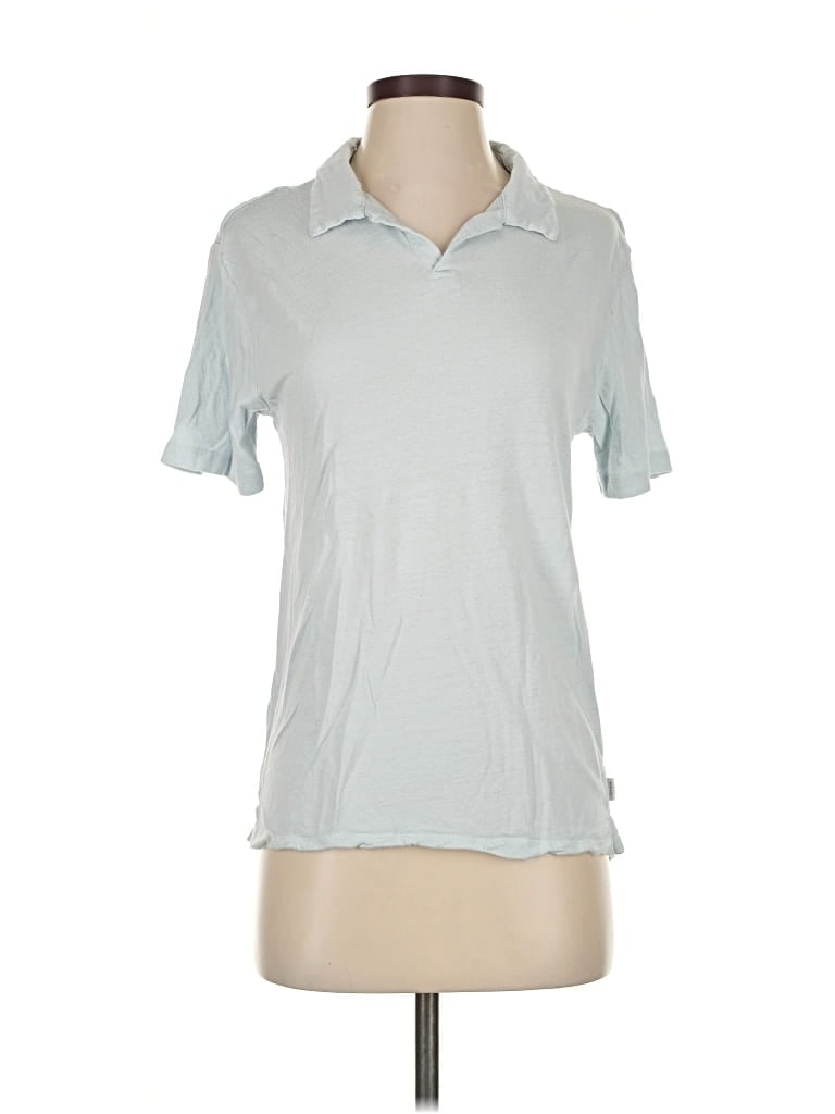 Pre-owned Onia Short Sleeve Polo Shirt In Blue
