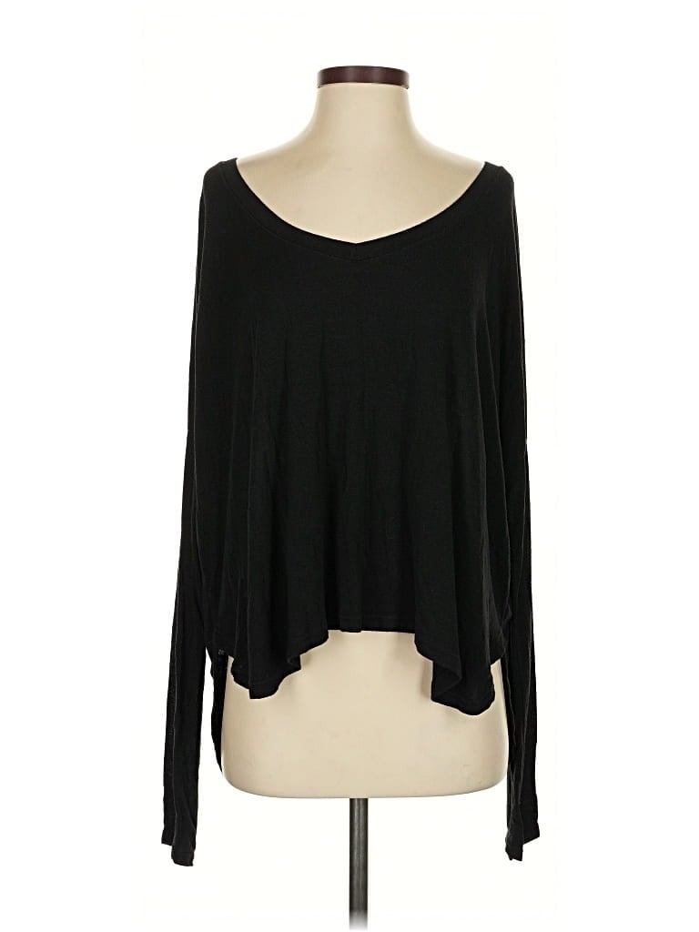 Pre-owned Brandy Melville Long Sleeve T-shirt In Black