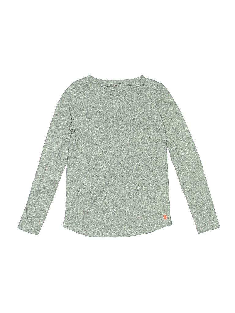 Pre-owned Crewcuts Kids' Long Sleeve T-shirt In Green