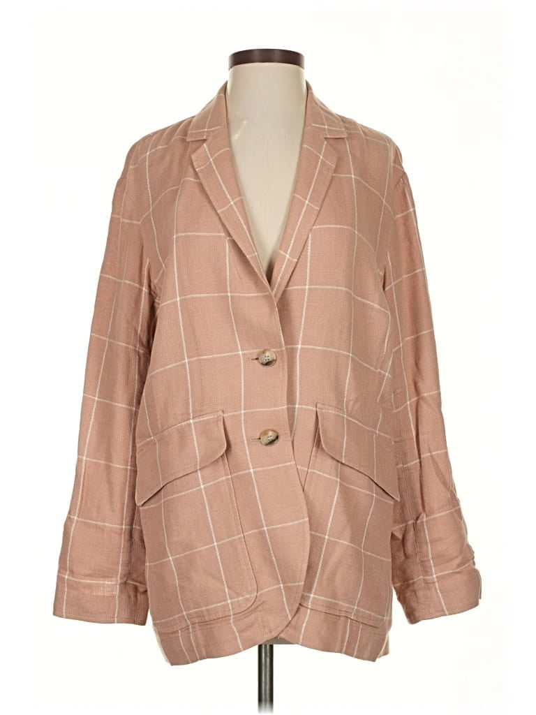 Pre-owned Madewell Blazer Jacket In Brown