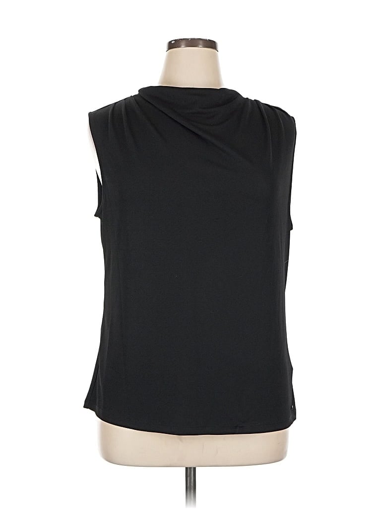 Pre-owned Calvin Klein Sleeveless Blouse In Black