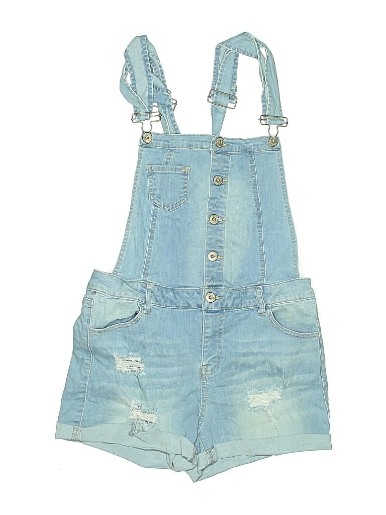 Pre-owned Wax Jean Overall Shorts In Blue