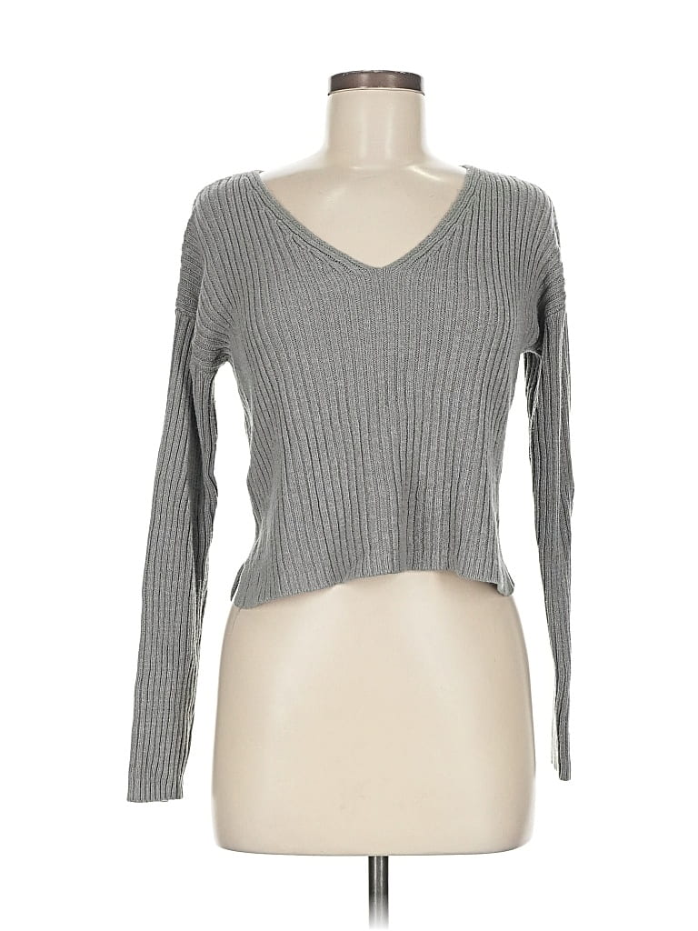 Pre-owned Wild Fable Pullover Sweater In Gray