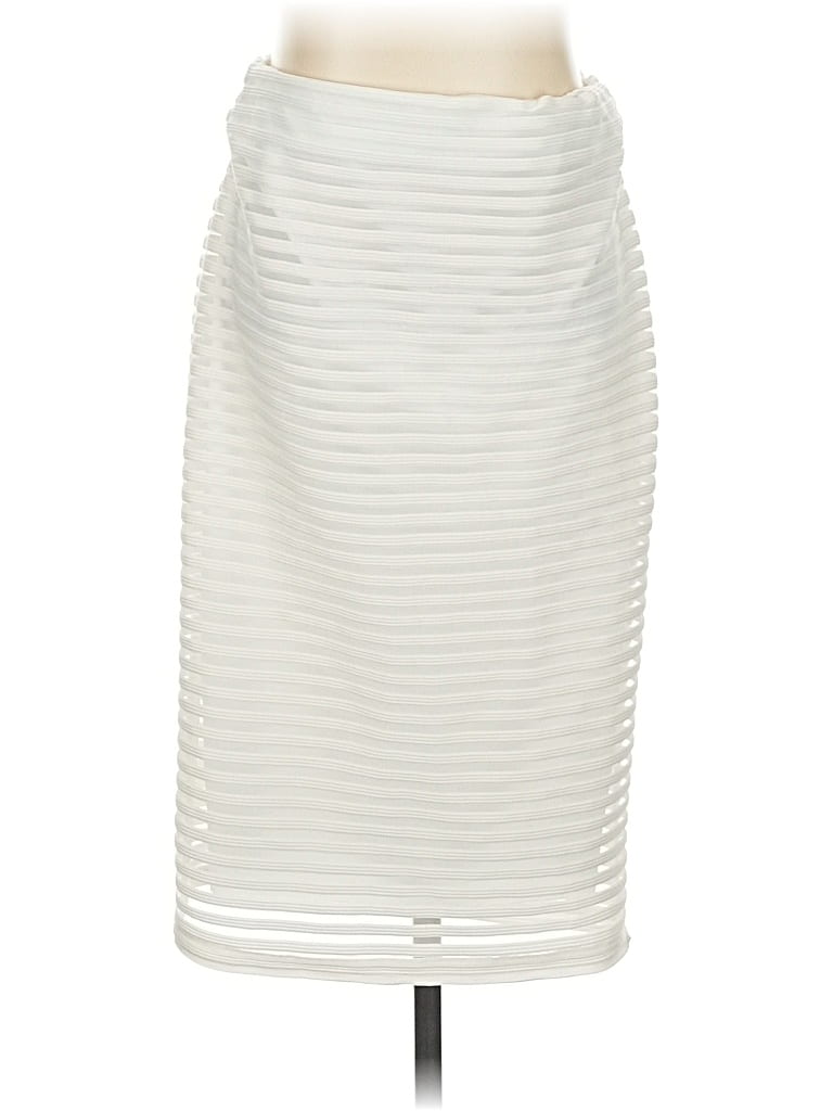 Pre-owned Olivia Blu Formal Skirt In White
