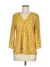 W5 Yellow 3/4 Sleeve Blouse Size M - photo 1