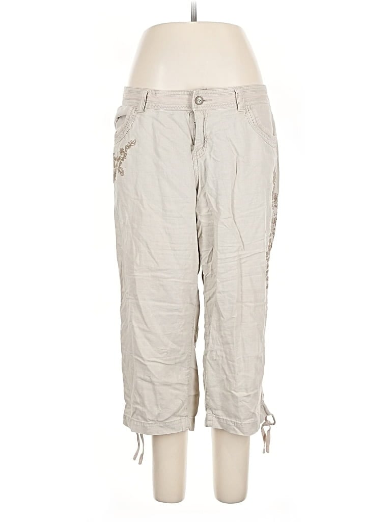 Pre-owned Sonoma Life + Style Linen Pants In Gray