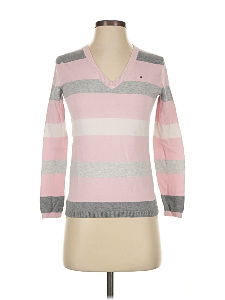 Pre-owned Tommy Hilfiger Pullover Sweater In Pink