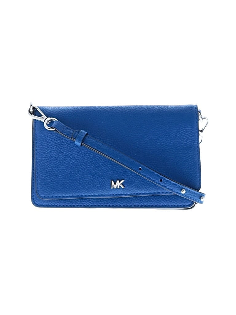 Pre-owned Michael Michael Kors Leather Crossbody Bag In Blue