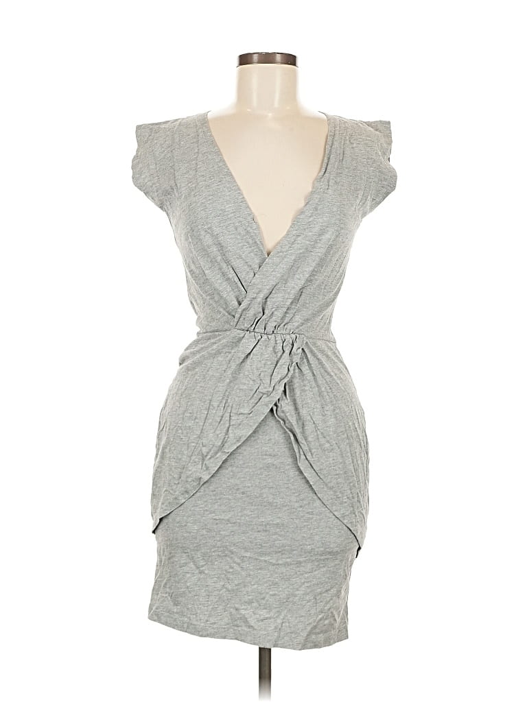 Pre-owned Silvian Heach Cocktail Dress In Gray