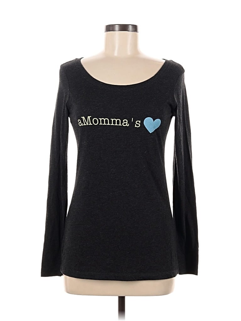 Pre-owned Next Level Apparel Long Sleeve T-shirt In Black