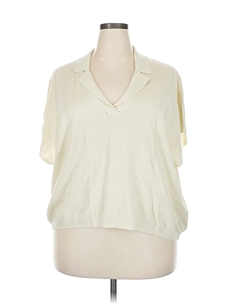 Pre-owned Banana Republic Cardigan Sweater In White