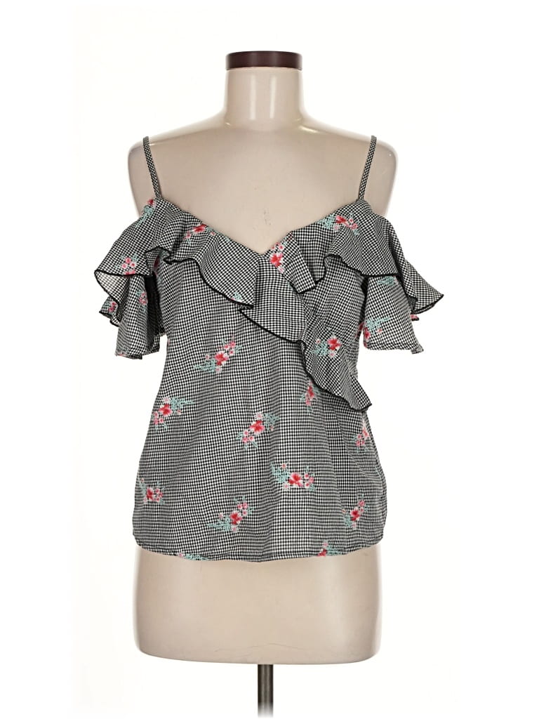 Pre-owned Gypsies & Moondust Sleeveless Blouse In Gray
