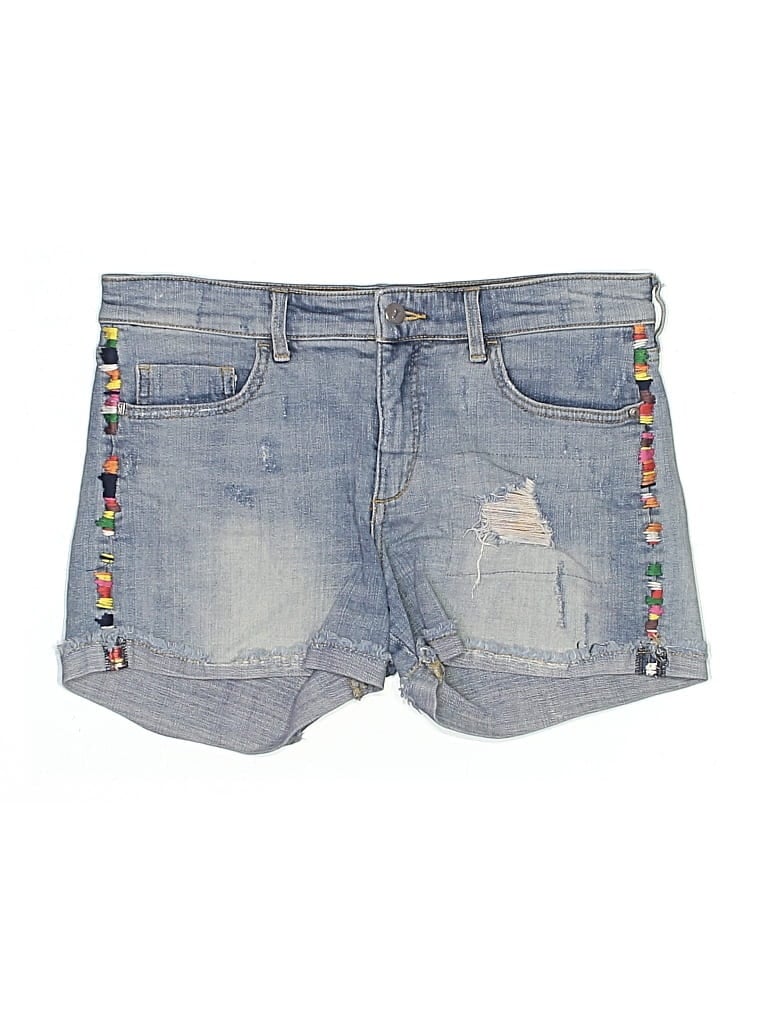 Pre-owned Pilcro And The Letterpress Denim Shorts In Blue