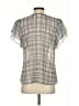 CAbi 100% Polyester Gray Short Sleeve Blouse Size S - photo 2