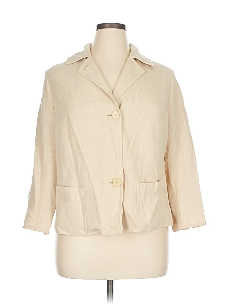 Pre-owned Akris Punto Blazer Jacket In White