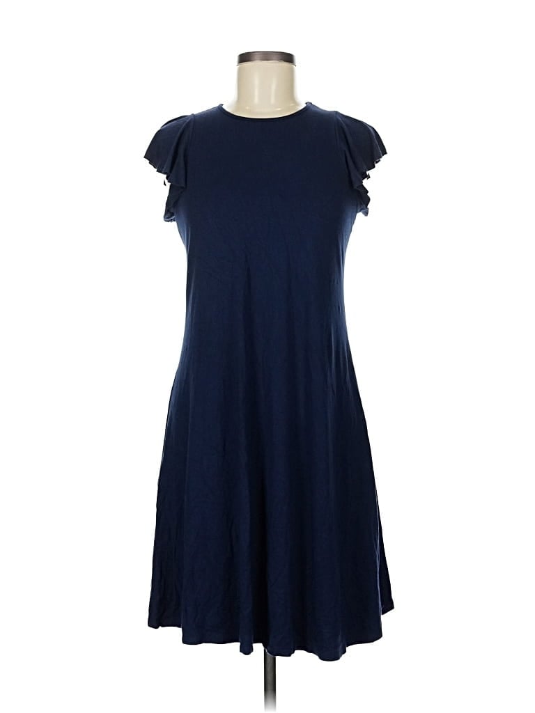 Pre-owned Three Dots Casual Dress In Blue