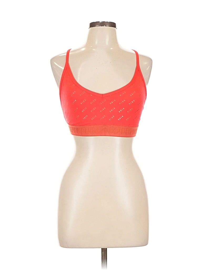 Pre-owned Victoria's Secret Pink Sports Bra In Red